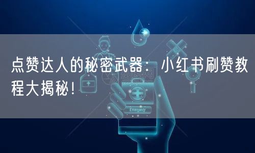 点赞达人的秘密武器：小红书刷赞教程大揭秘！