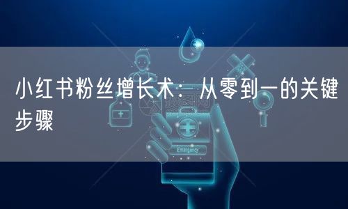 小红书粉丝增长术：从零到一的关键步骤