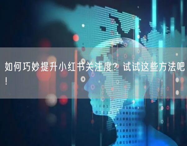 如何巧妙提升小红书关注度？试试这些方法吧！