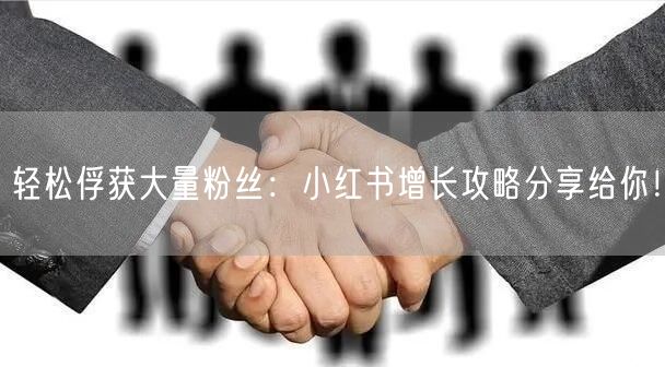 轻松俘获大量粉丝：小红书增长攻略分享给你！