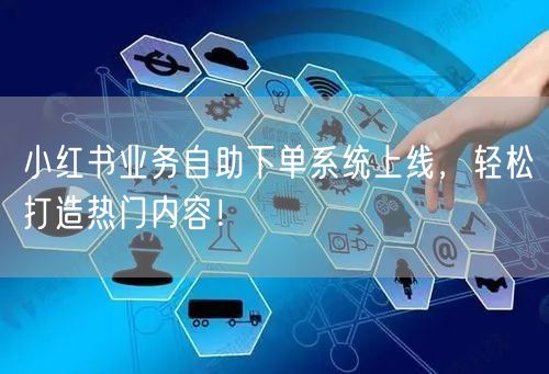 小红书业务自助下单系统上线，轻松打造热门内容！