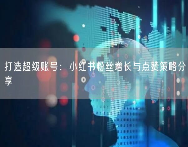 打造超级账号：小红书粉丝增长与点赞策略分享