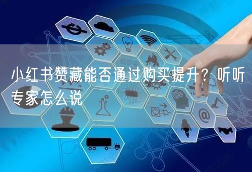 小红书赞藏能否通过购买提升？听听专家怎么说