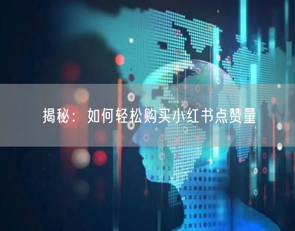 揭秘：如何轻松购买小红书点赞量